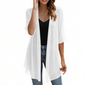 🌺Chiffon bodysuit paired with cardigan